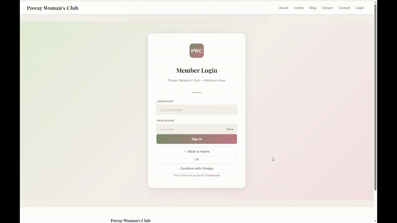 Login System with Google Authorization